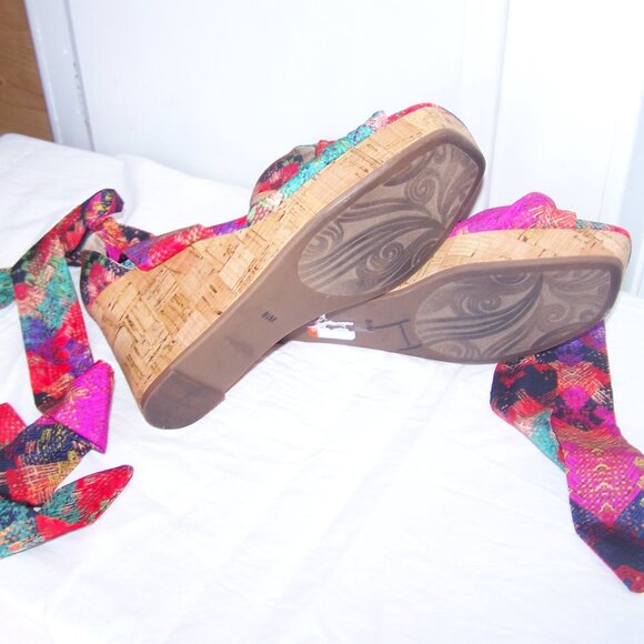 Impo Colorful Tie Espadrille Sandals Sz 8.5 - Picture 4 of 7